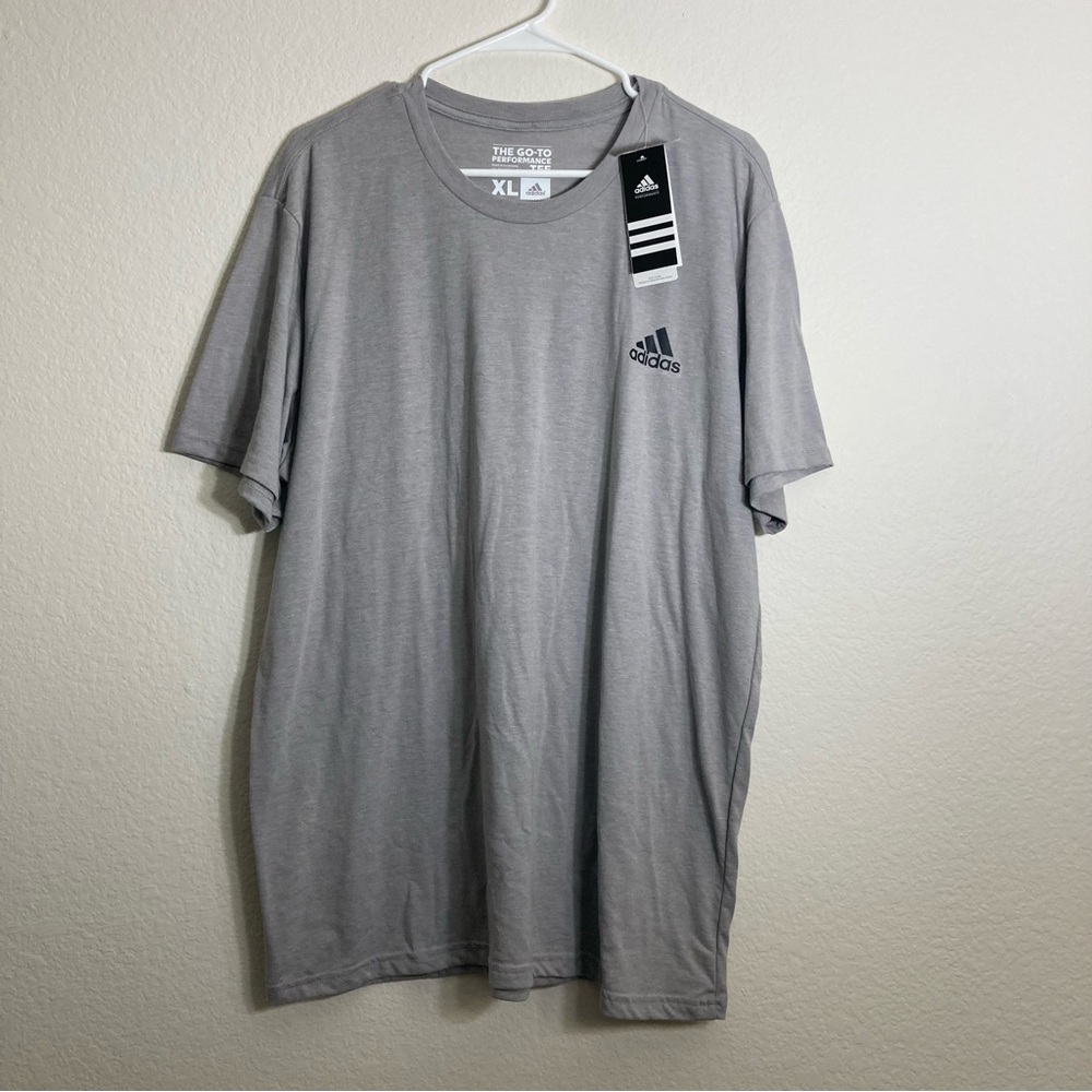 NWT Adidas Workout Tee Shirt - Gray - Size XL
